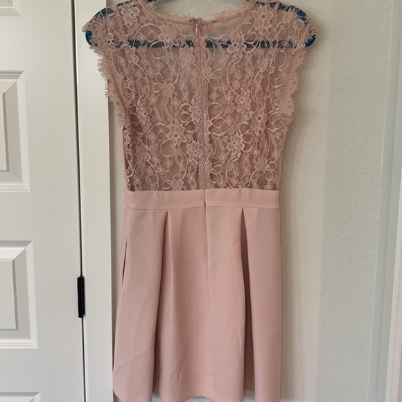 BCBG Generation Pink Rose lace dress with pockets! - Picture 4 of 5